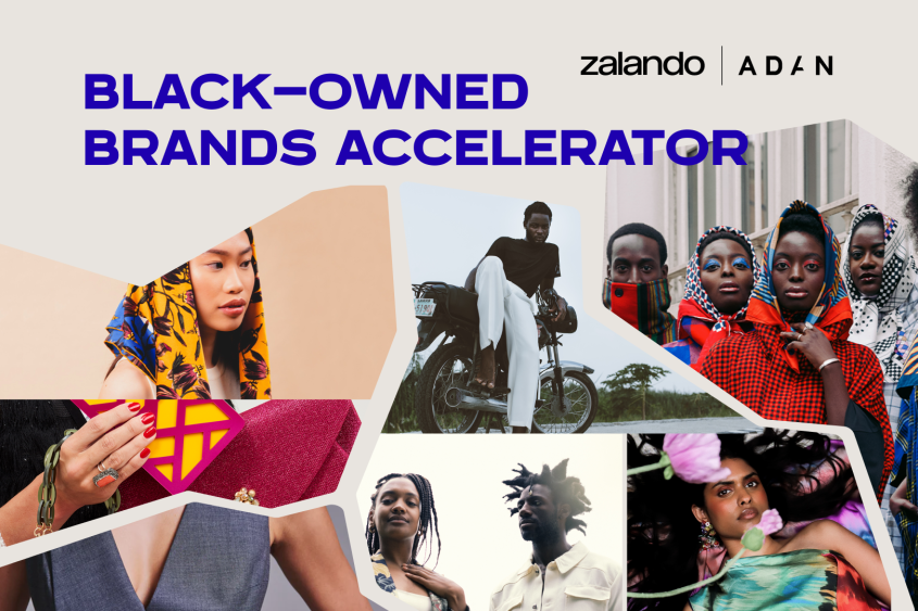 A collage of seven pictures shows the brands involved in our Black owned Brands Accelerator.