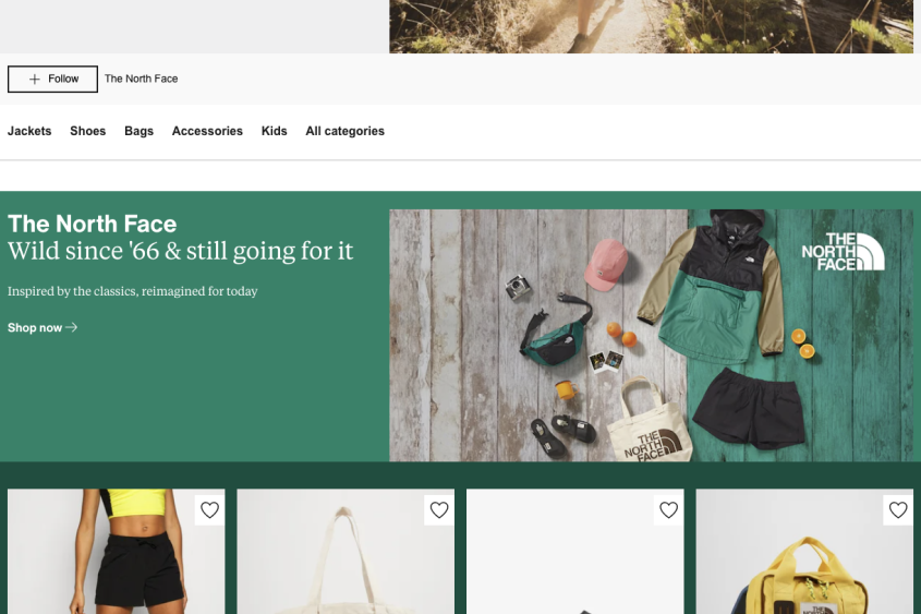 Zalando Brand Homes North Face