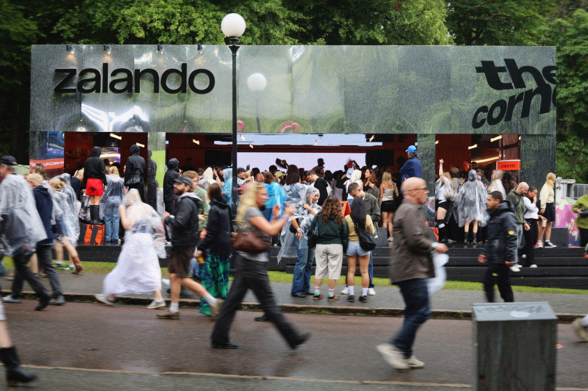 Outside view of  'The Corner' DJ stage at the Way Out West  festival in Gothenburg