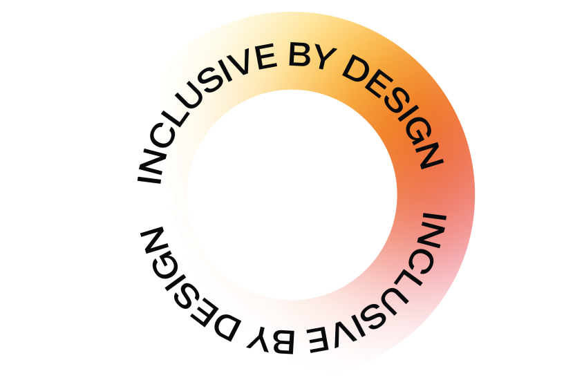 Sticker: inclusive design