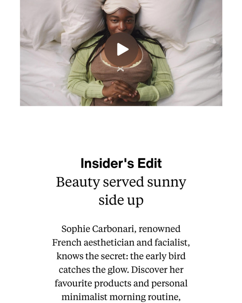 A Zalando Board showing the Insider's Edit