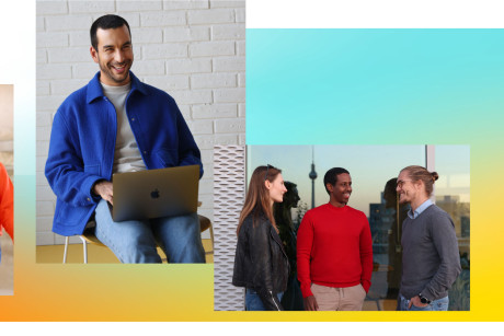 Header image of Zalando's D&amp;I Report 2022: A collage of photos of Zalando employees