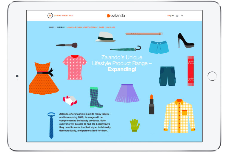 Zalando SE Newsroom Stories AR Teaser Assortment