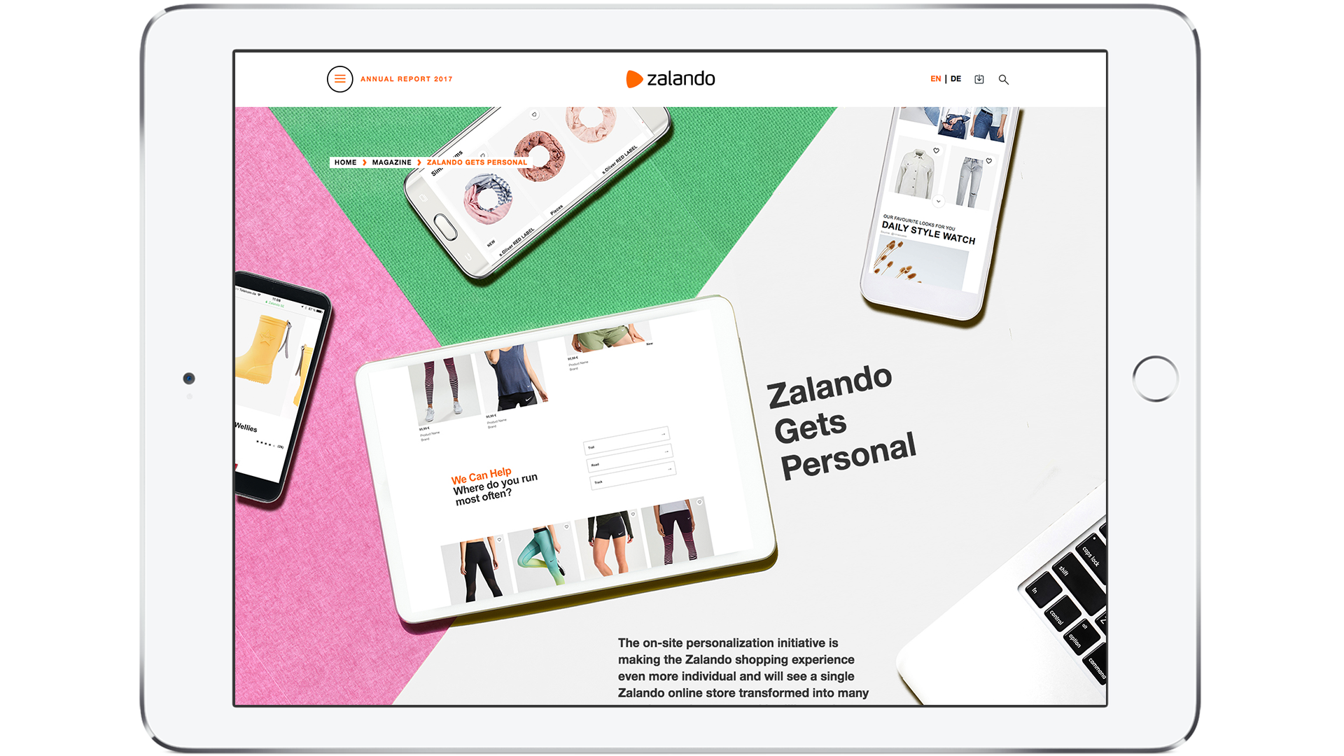 Zalando SE Teaser Annual Report: Personalization