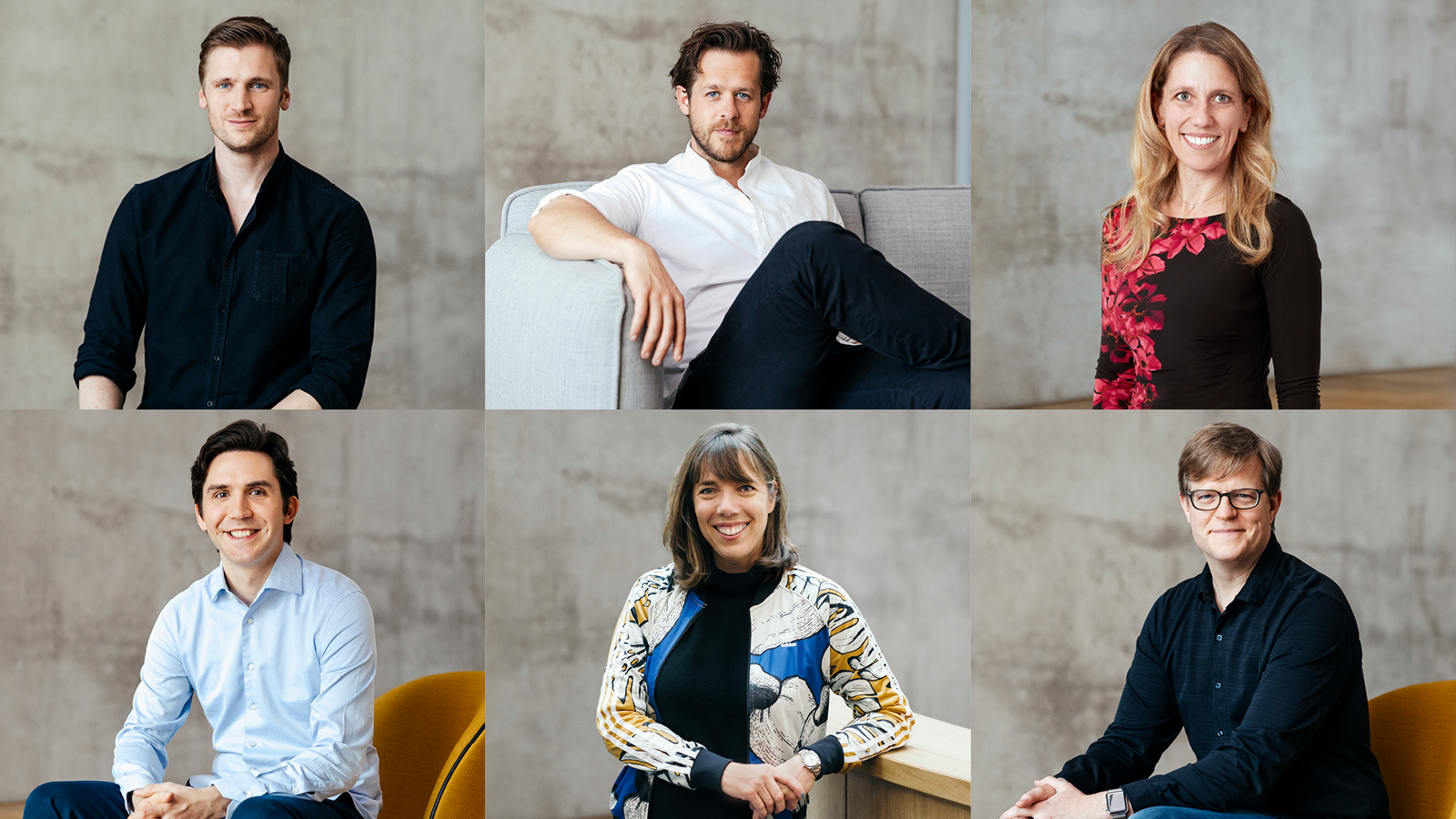 6 Kacheln mit Portraits des Zalando SE Vorstands 2022