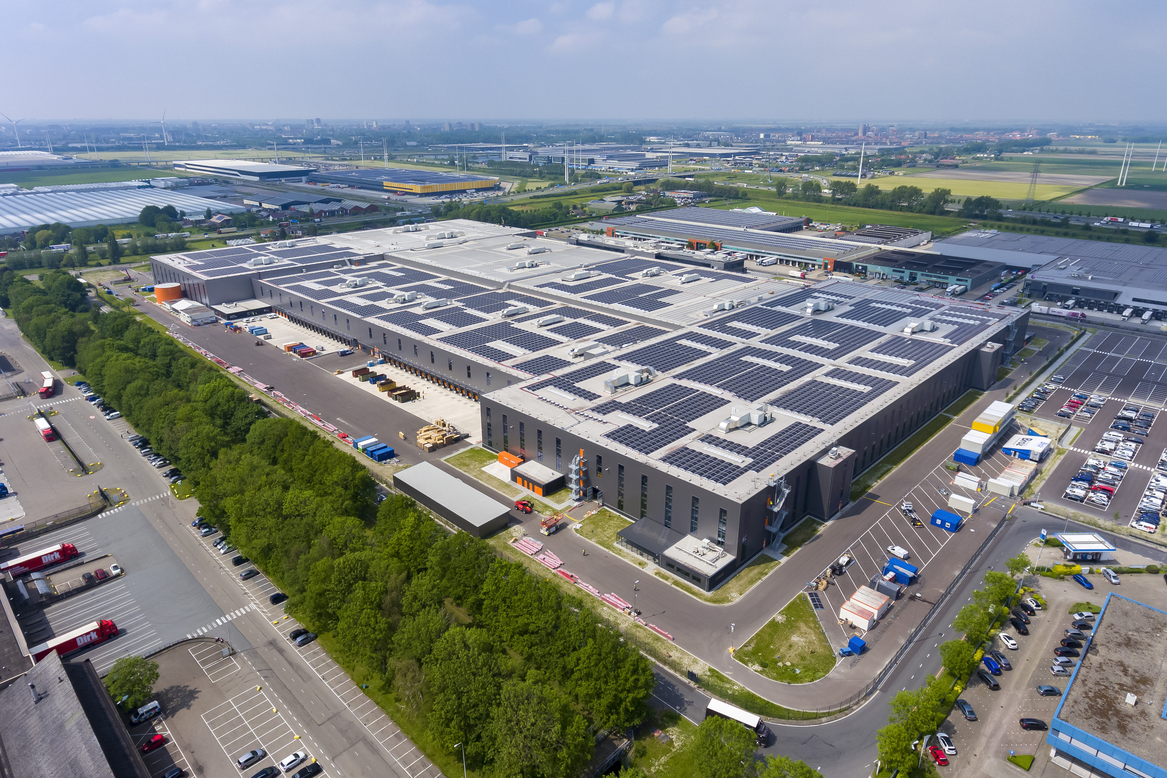 Luftbild Zalando Logistikzentrum in Bleijswik, Niederlande