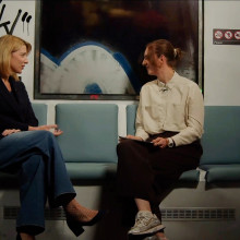 Nathalie Kempf, moderator, talks to Joanna Rogers, SVP Propositions and ZMS