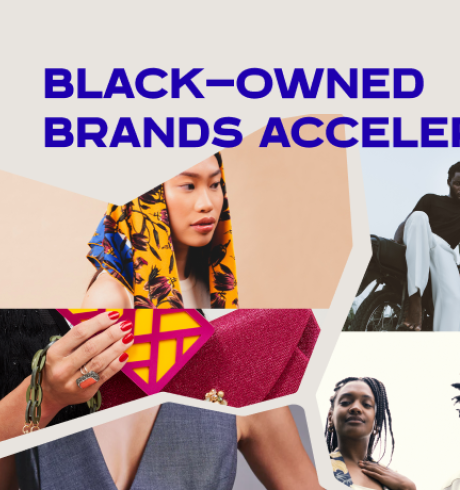 A collage of seven pictures shows the brands involved in our Black owned Brands Accelerator.