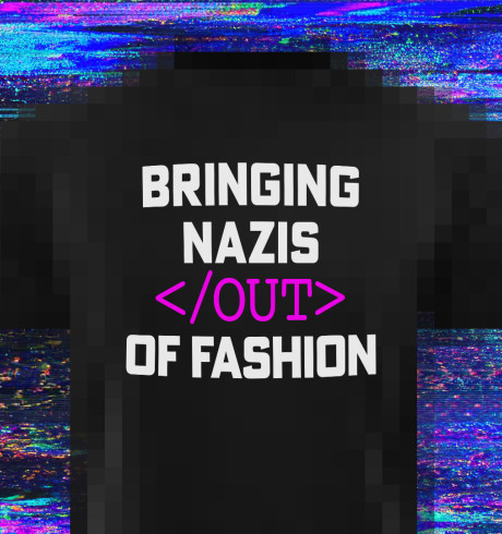 T-Shirt with a print “Bringing Nazis out of Fashion”