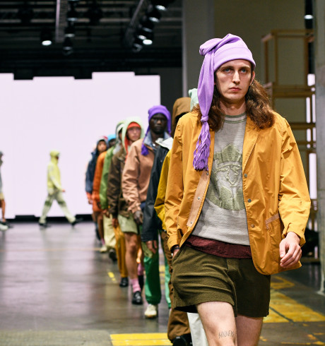 Models auf dem Laufsteg