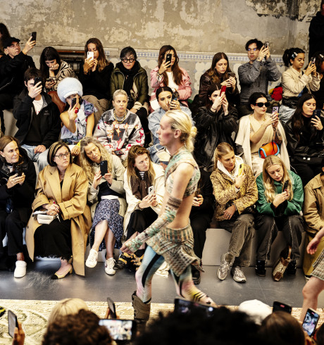 People at a fashion show in Copenhagen