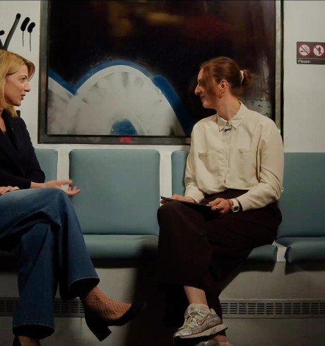 Nathalie Kempf, moderator, talks to Joanna Rogers, SVP Propositions and ZMS