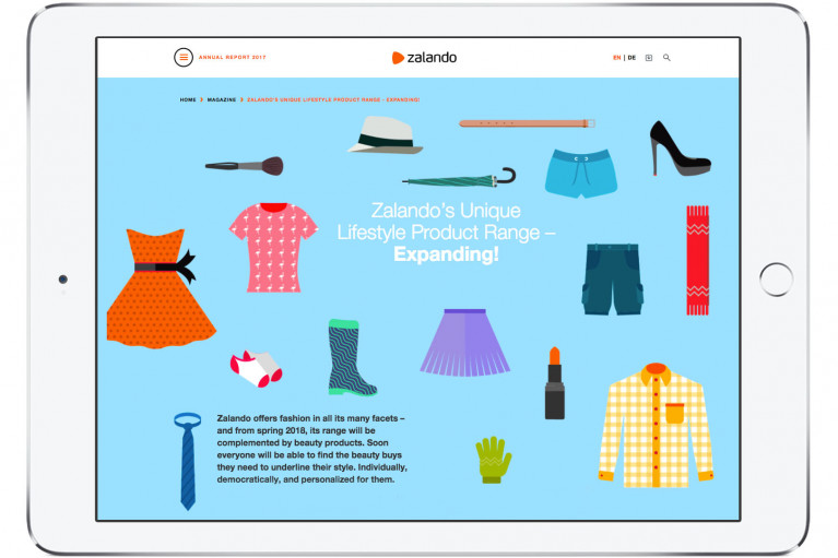 Zalando SE Newsroom Stories AR Teaser Assortment